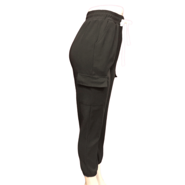 Zipper Pocket Cargo Pants 6 Pack Assorted Colors (Size: S/M-L/XL, 3-3)