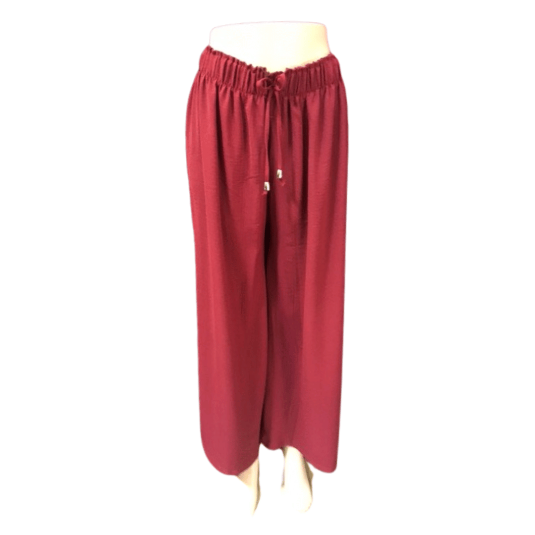 Fashion Wide Leg Draw String Pant 6 Pack Assorted Colors (Size: One Size Fits All)