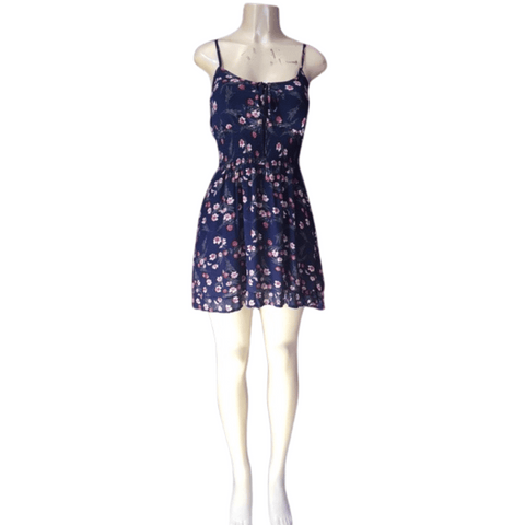 Cinched Waist Tie Front Floral Dress 6 Pack Per Color (Size: S-M-L-XL, 1-2-2-1)