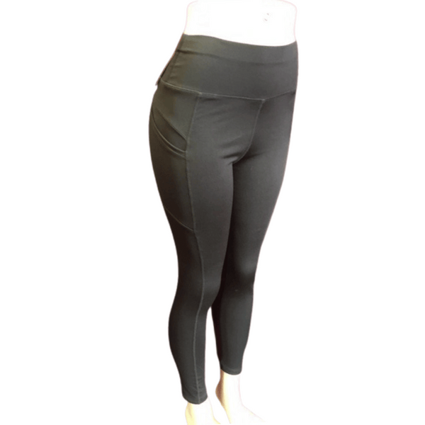 High Waist 2 Pockets Active Wear Leggings 8 Pack (Size: S-M-L-XL, 2-2-2-2)