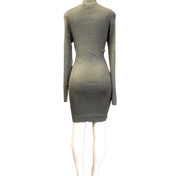 Grommet Front Sweater Dress 6 Pack Per Color (Size: S-M-L-XL, 1-2-2-1 )