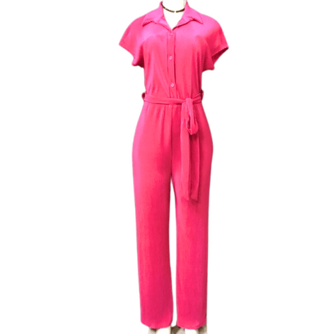 Belted Ribbed Jumpsuit 3 Pack (Size: S-M-L, 1-1-1)