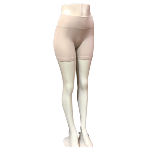 Mini Shorts Ribbed 6 Pack Per Color  (Size: S/M-M/L, 3-3)