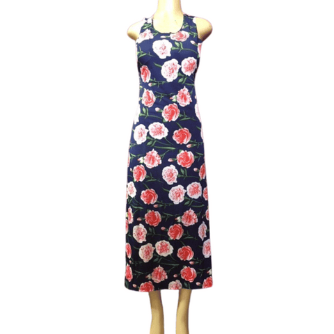 Open Back Long Floral Dress 6 Pack Assorted Colors (Size: M-L, 3-3)