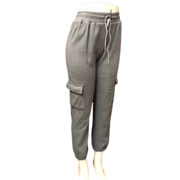 Draw String Fur Lined Cargo Jogger 6 Pack Per Color (Size: S-M-L-XL, 1-2-2-1)