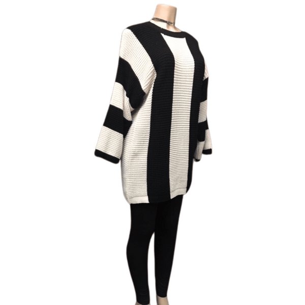 One Size Stripe Long Sweater 6 Pack Assorted Colors