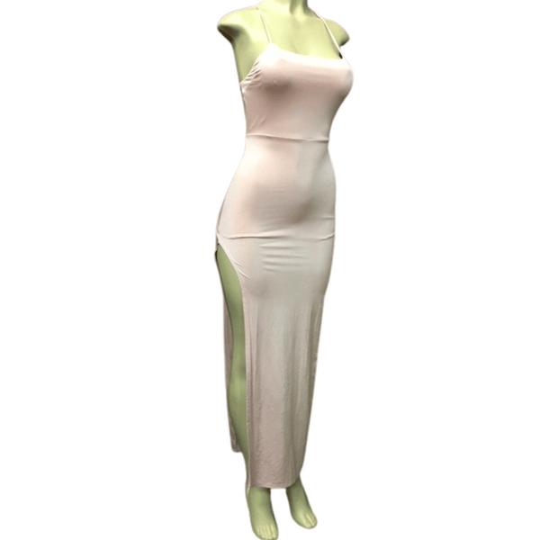 Form Fitting Side Slit Dress 6 Pack Assorted Colors (Size: S-M-L,  2-2-2)