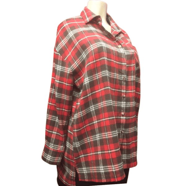 Oversized Plaid Shirt 3 Pack (Size: S-M-L, 1-1-1)