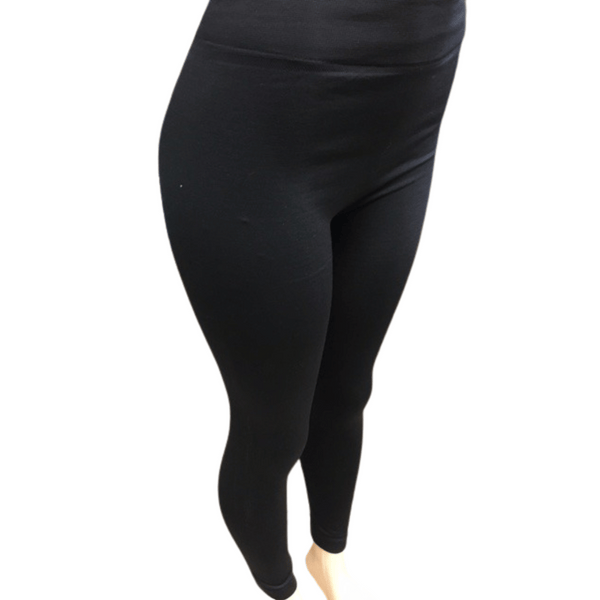 One Size Fits All Fleece Lined Leggings 6 Pack Assorted Colors Or All Black