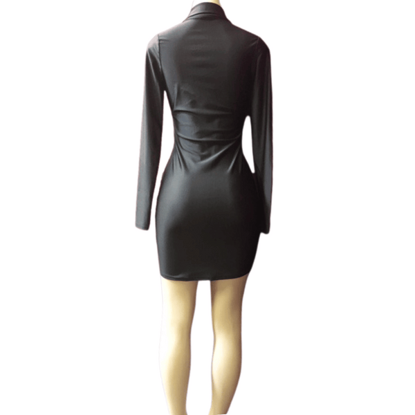 Form Fitting Long Sleeve Dress 3 Pack (Size: S-M-L, 1-1-1)