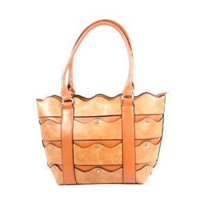 Tomiya Handbag Sandy Brown Leather