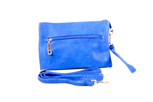 Tomiya Women's Crossbody Bag Leather Blue