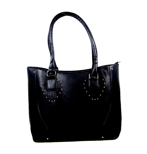 Tomiya Handbag Black Leather