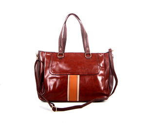 Tomiya Handbag Red Leather