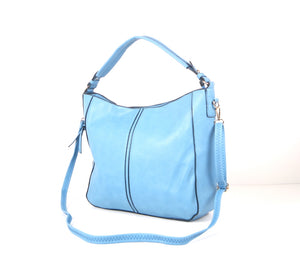 Tomiya Zipper Top Satchel Shoulder Bag  6 Pack Assorted Colors