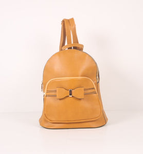 Tomiya Ribbon Backpack Camel
