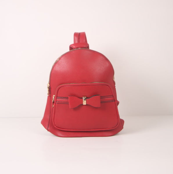 Tomiya Ribbon Backpack Red