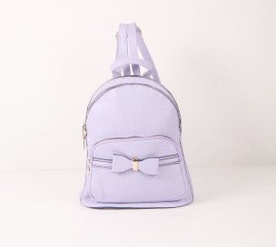 Tomiya Bowtie Ribbon Backpack Purple