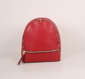 Tomiya Zipper Backpack Red