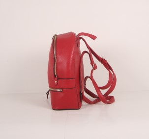 Tomiya Zipper Backpack Red