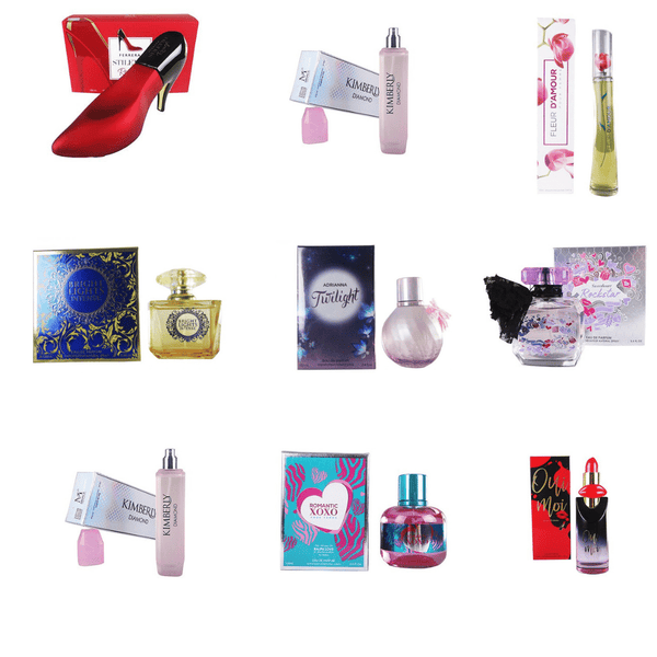 Great Starter Kit Women's Perfumes 12 Pcs Assorted Set ($4 Each, 3 pcs x 4 models)