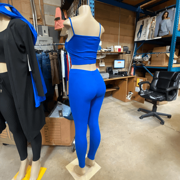 3pcs Cami Top & Pants Sleeveless Robe Set 6 Pack per Color (Size: S-M-L, 2-2-2)