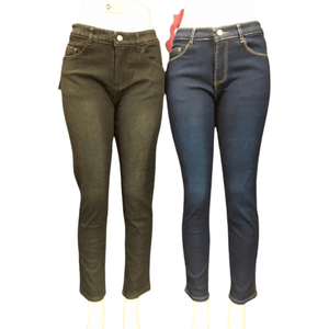 Fur Lined Skinny Leg Jeans 12 Pack Per Color (Size: S/M-L/XL-2XL/3XL,  4-4-4)
