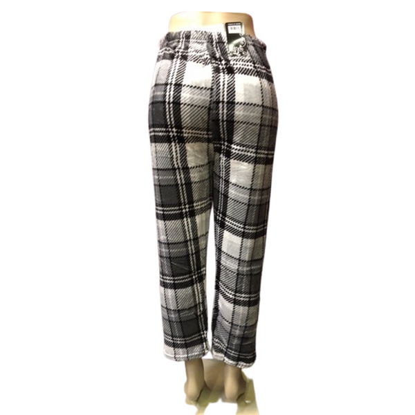 Plaid Lounge Pants With 2 Pockets 12 Pack Assorted Colors (Size: S/M-L/XL, 6-6)