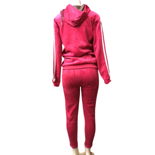 Hoody Velour Set With Side Stripe 6 Pack Assorted Colors (Size: S/M-L/XL, 3-3)