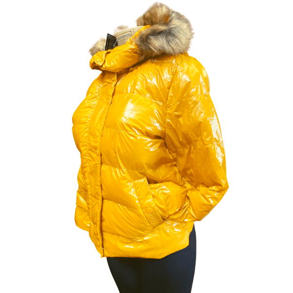 Faux Fur Detachable Hoodie Trim Puffy Jacket 6 Pack (S-M-L, 2-2-2) per Color
