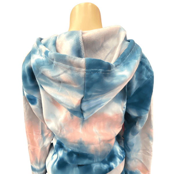 Tie-Dye Fleece Lined Set Hoodie Activewear 6 Pack Assorted Print (S/M-L/XL, 3-3)
