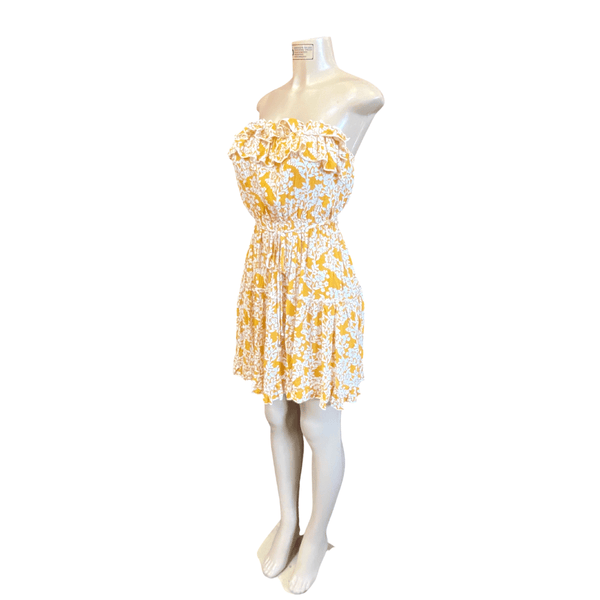 Branded Floral Summer dress Belted 6 Pack One Color As Shown (Size:  S-M-L, 2-2-2 )