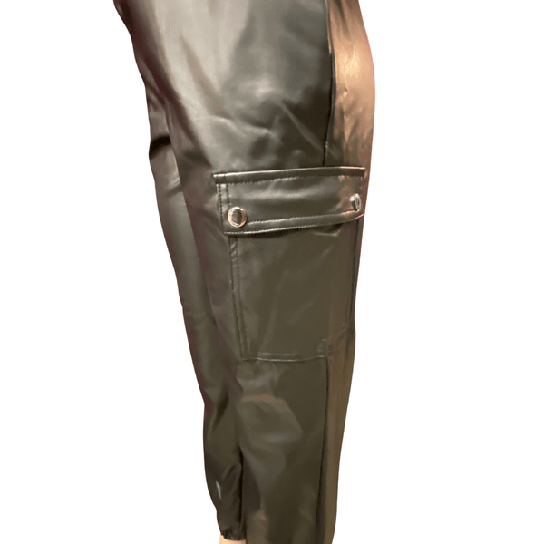 Leather Look Cargo Pants 6 Pack (S-M-L, 2-2-2)
