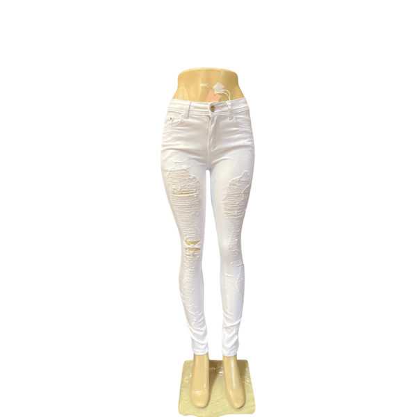 Distressed White Denim Jean Great Quality 12 Pack (Size: (1/2)-(3/4)-(5/6)-(7/8)-(9/10)-(11/12)-(13/14)-(15/16))
