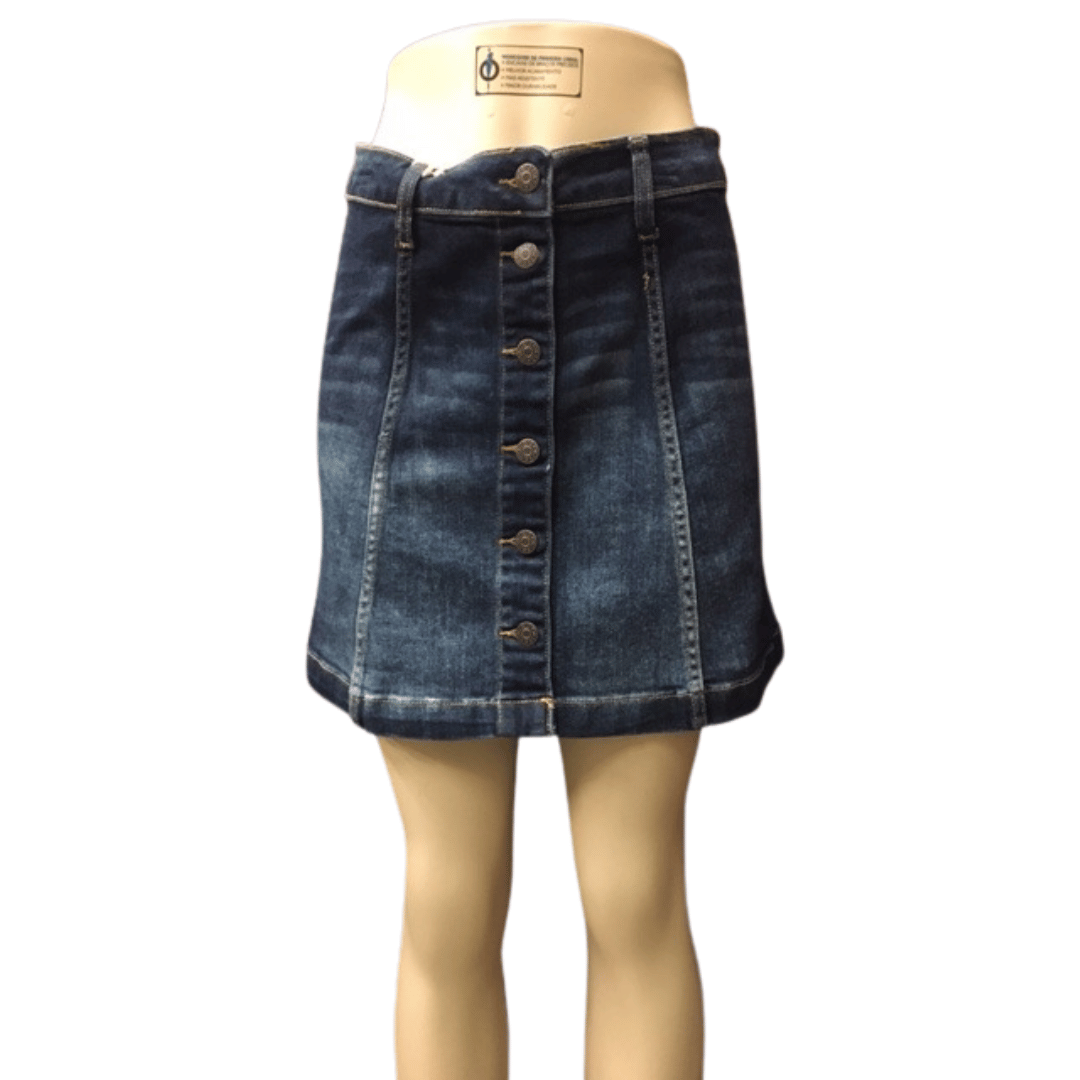 Bottom Front Denim Skirt 6 Pack (Size: XS-S-M-L, 1-2-2-1)