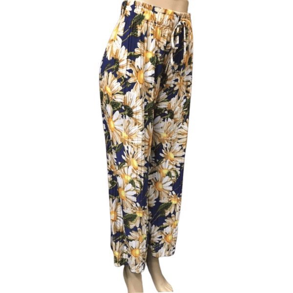 Floral Palazzo Pant 6 Pack Assorted Colors (Size: One Size Fits All)