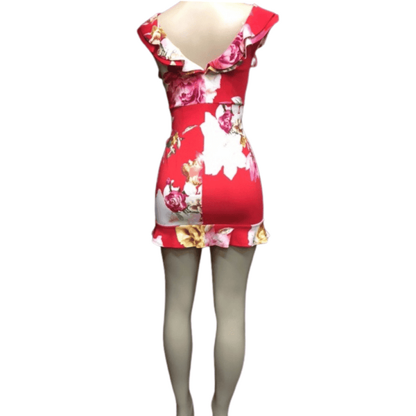 Ruffle Floral Dress 6 Pack (Size: S-M-L, 2-2-2)