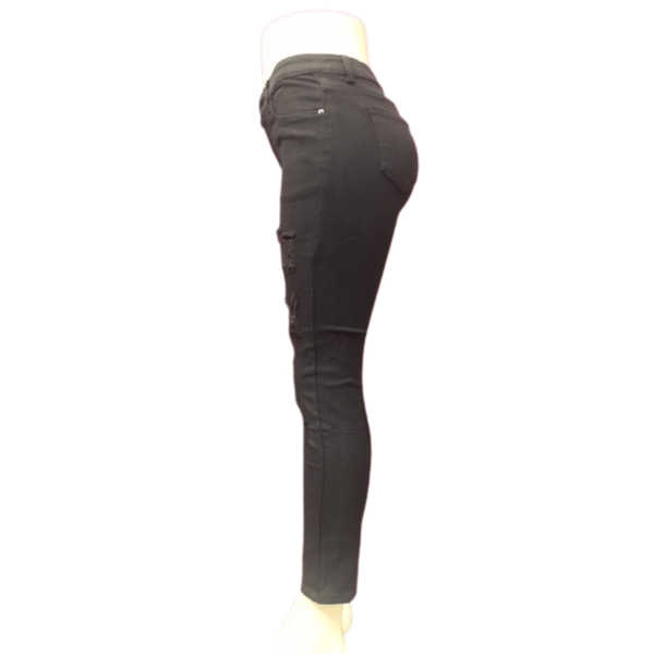 Black Denim Distressed Jean 12 Pack (Size: S-M-L-XL, 2-4-4-2)