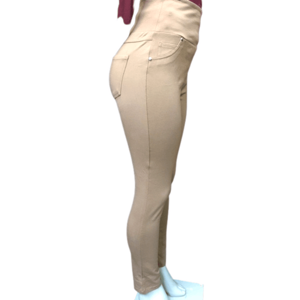 High Waist Stretchy Pant 6 Pack (Size: S-M-L, 2-2-2)
