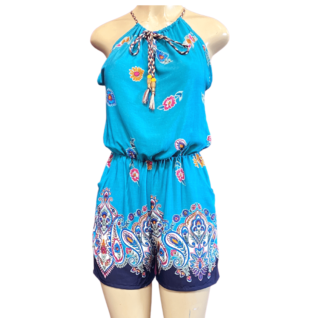 Tank Top Romper with Two Side Pockets 6 Pack per Color (S/M-L/XL, 3-3)