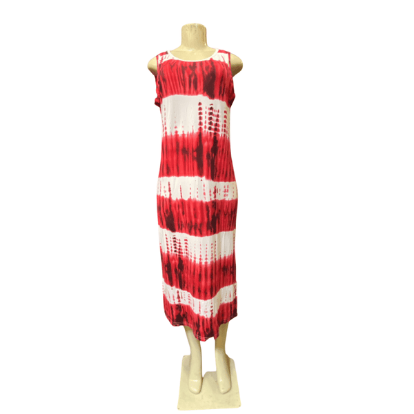 Sleeveless Tie-Dye Dress 6 Pack Assorted Colors (Size: S/M-L/XL, 3-3)