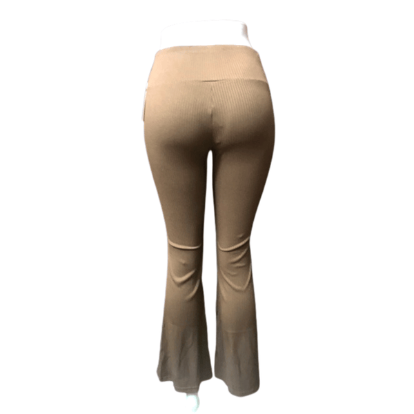 High Waist Flare Pant 6 Pack Per Color (Size: S-M-L, 2-2-2)