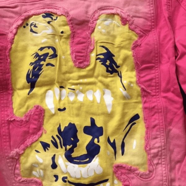 Painted Jean Jacket 3 Pack Per Color (Size: S-M-L, 1-1-1)