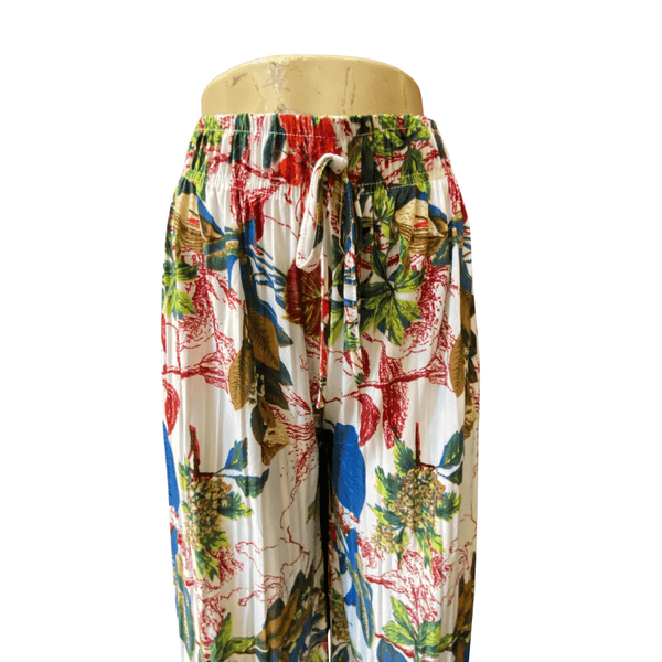 Floral Elastic Pants One Size Fits All 6 Pack Assorted Floral Prints And Colors  (Size: One Size Fits All)