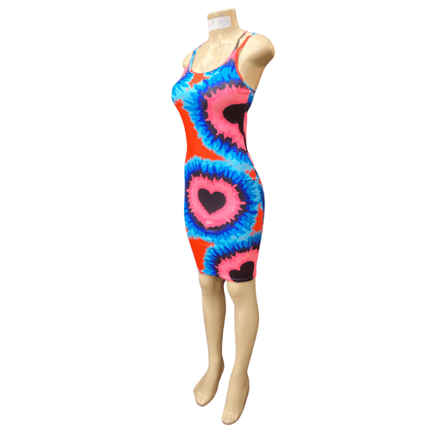 Double Shoulder Straps Form Fitting Dress 6 Pack ( Size: S/M-L/XL, 3-3 )Assorted Colors