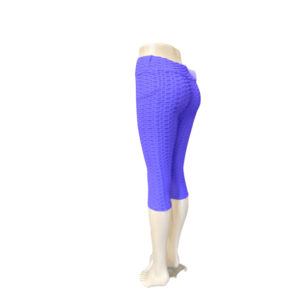 Tiktok Capris Legging 6 pack Assorted Solid Colors  (Size: S/M-L/XL, 3-3)