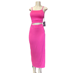 2 Piece Tie Back Tank and Skirt Set 6 Pack Per Color (Size: S-M-L-XL, 1-2-2-1)