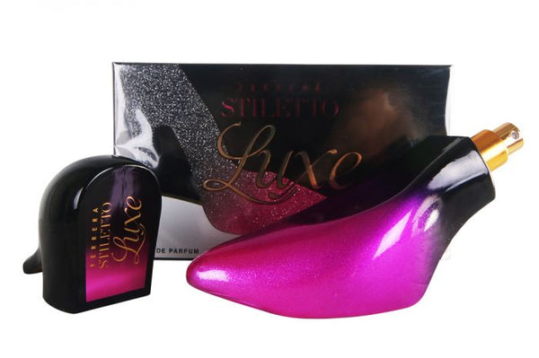 FERRERA STILETTO Luxe Perfume for Women Women's Fragrance Purple High Heels Bottle