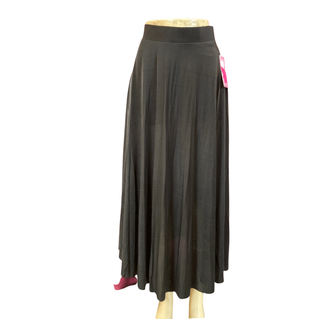 Calf Length Quarter Lined Black Skirt 6 Pack (Size: S/M-L/XL, 3-3)